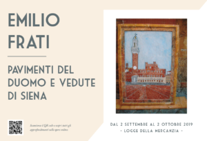 Read more about the article Art Curator – Emilio Frati’s exhibition, Small-scale reproduction of the marble Cathedral floor and Views of Siena